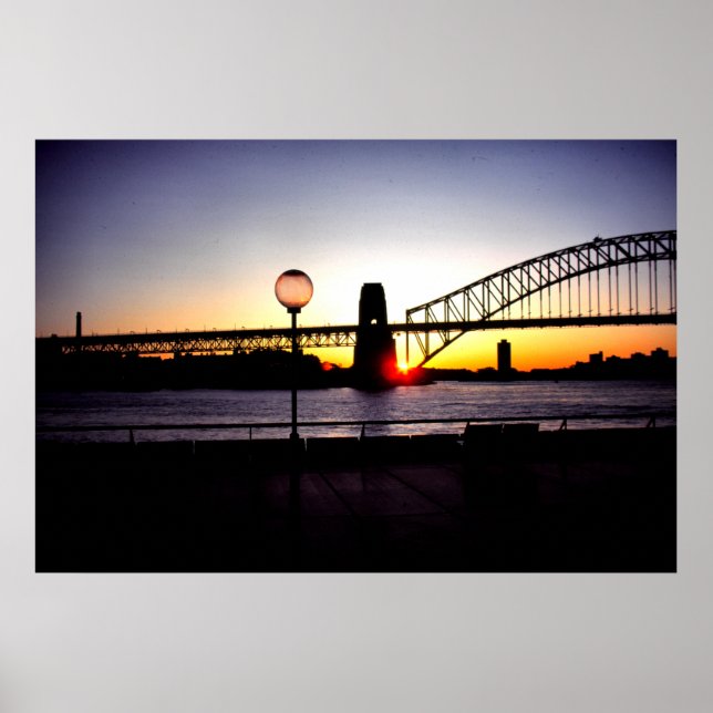 Affiche Sunset, Sydney Harbour Bridge (Devant)