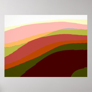 Affiche Sunset Vibes Art Abstrait 206