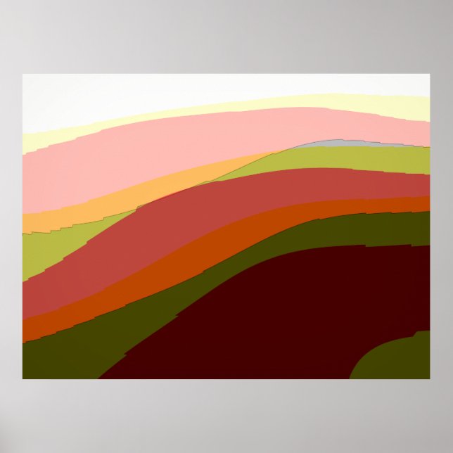 Affiche Sunset Vibes Art Abstrait 206 (Devant)