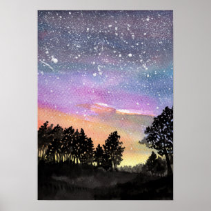 Affiche Sunset Woods