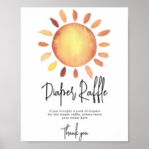 Affiche Sunshine Diaper Raffle jeu
