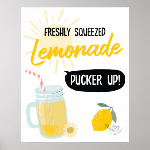 Affiche Sunshine Lemonade and Fun Stand Birthday Party