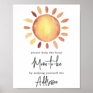 Affiche Sunshine Maman à être destinataire