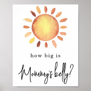 Affiche Sunshine Quelle taille a le ventre de maman ?