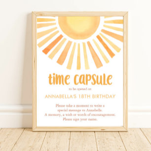 Affiche Sunshine Time Capsule 1er anniversaire sans sexe