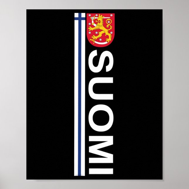 Affiche Suomi Soccer And Sport Print - Finnish National Pr (Devant)