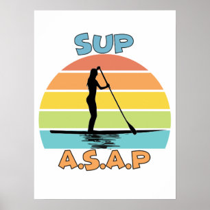 Affiche SUP ASAP Stand Up Paddling