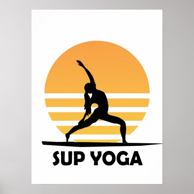 Affiche SUP Yoga debout paddle (Devant)