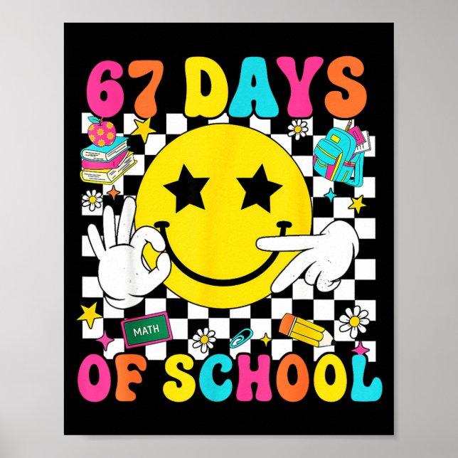 Affiche Super 67e jour d'école 67 mème professeur garçon f (Devant)