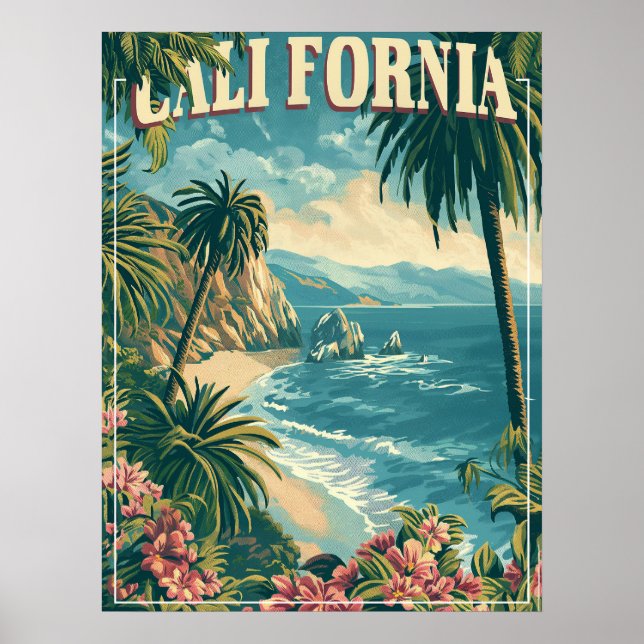 Affiche Super avec Retro California (Devant)