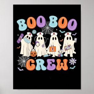 Affiche Super Boo Boo Crew Nurse Funny Ghost Women Hallow