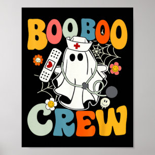 Affiche Super Boo Boo Crew Nurse Funny Ghost Women Hallow