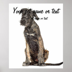 Affiche Super Cool Irlandais Wolfhound Dog