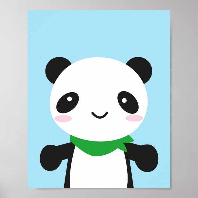 Affiche Super Cute Kawaii Panda (Devant)