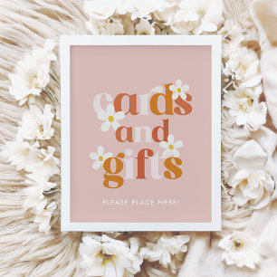 Affiche Super Daisy Moderne Boho Anniversaire Cartes et Ca