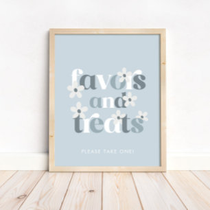 Affiche Super Daisy Moderne Boho Anniversaire Faveurs & Tr