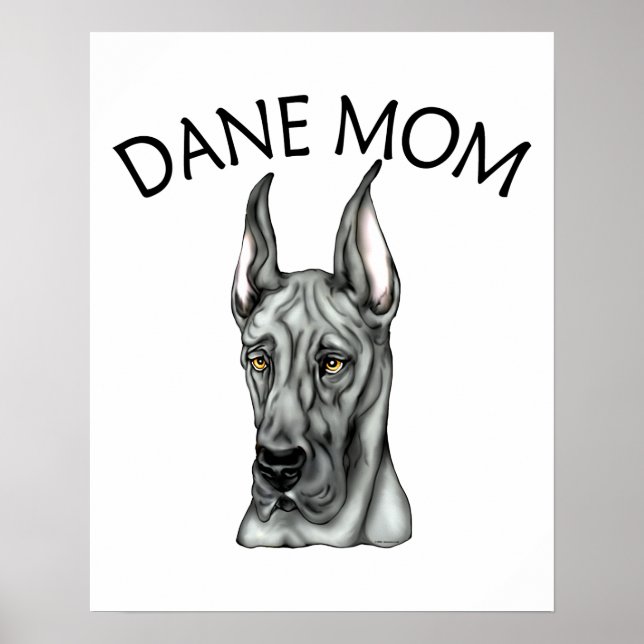 Affiche Super Dane Maman Black (Devant)