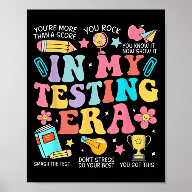 Affiche Super Dans Mon Test Era Motivation Test Enseignant (Devant)