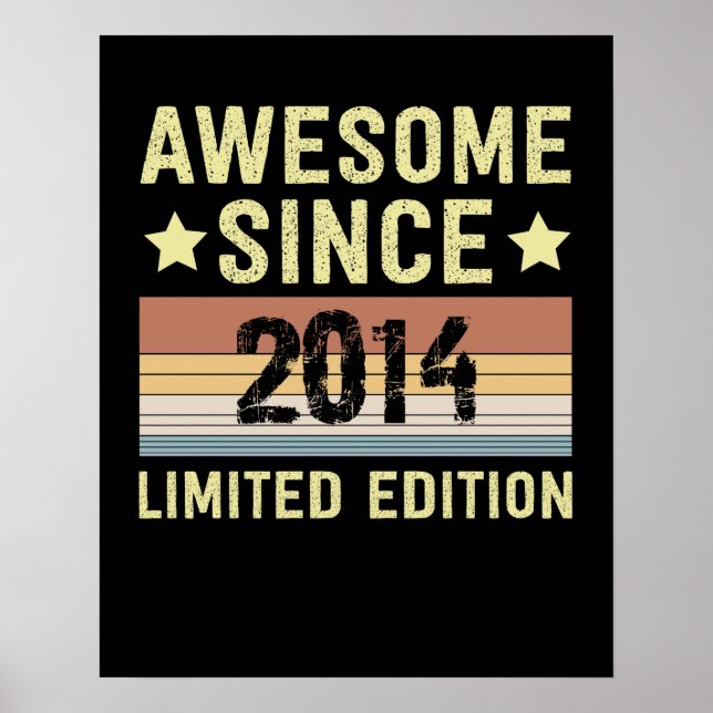 Affiche Super depuis 2014 Anniversaire (Devant)