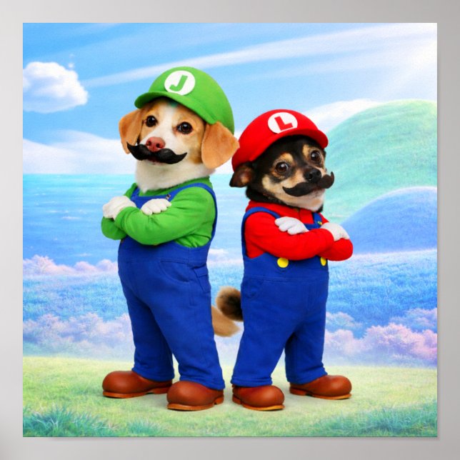 Affiche "Super Doggio Bro's" (Devant)