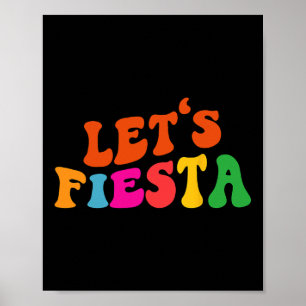 Affiche Super Faisons la fête drôle Cinco De Mayo Femmes H