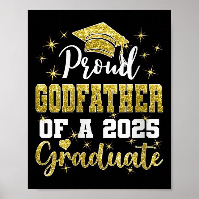 Affiche Super fier parrain de la promotion 2025 diplômée (Devant)