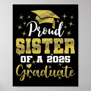 Affiche Super Fier Soeur Du Diplômé Supérieur De 2025