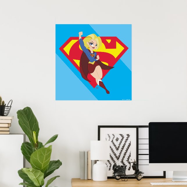 Affiche Super Hero filles Supergirl DC (Bureau à domicile)