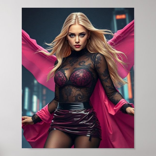 Affiche Super-héroïne (Devant)