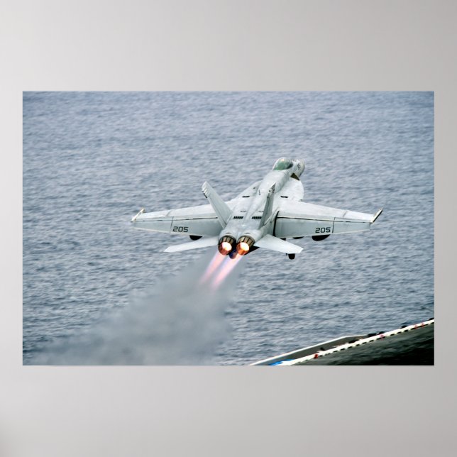 Affiche Super Hornet F/A-18E (Devant)