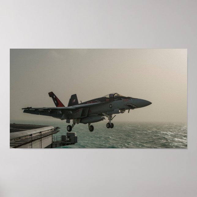 Affiche Super Hornet F/A-18E (Devant)