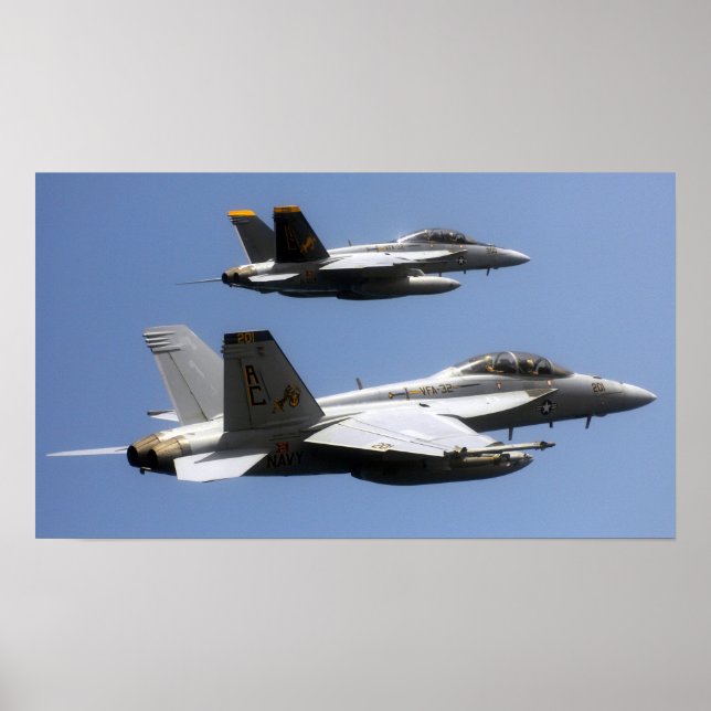 Affiche Super Hornet F/A-18F (Devant)