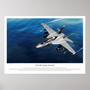 Affiche "Super Hornet F/A-18F"