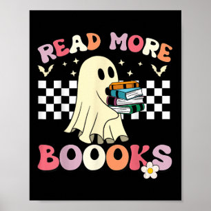 Affiche Super Lire Plus Livres Joli Ghost Boo Funny Kids H