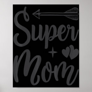 Affiche Super Maman Famille mère héros