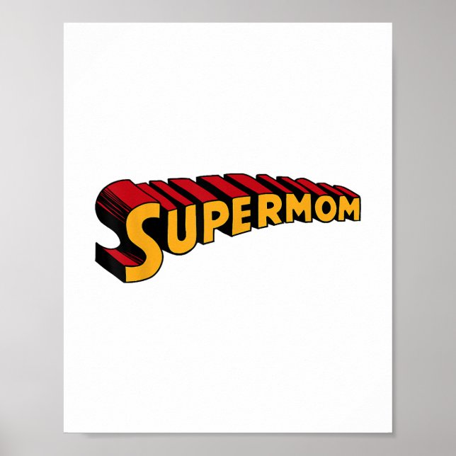 Affiche Super maman Superhero maman drôle Super Maman (Devant)