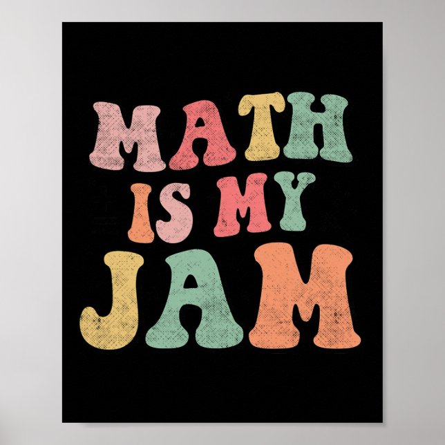 Affiche Super Math est ma confiture le premier jour de ret (Devant)
