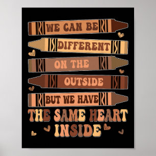 Affiche Super Même Coeur À L'Intérieur Du Mois De L'Histoi