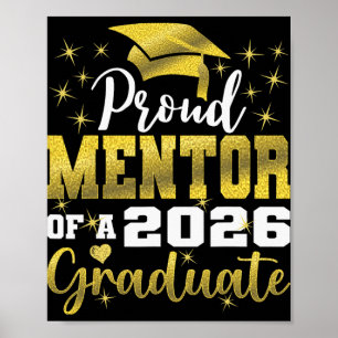 Affiche Super Mentor Fier De La Promotion 2026 Des Diplômé