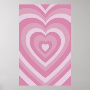 Affiche Super mignon Rose Powerpuff filles amour Patter de