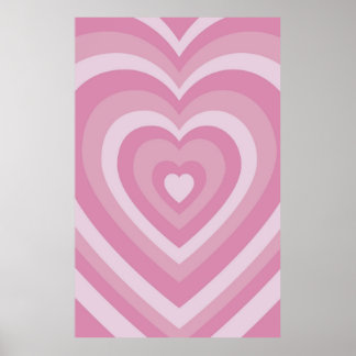 Affiche Super mignon Rose Powerpuff filles amour Patter de