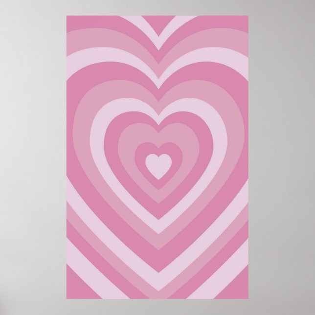 Affiche Super mignon Rose Powerpuff filles amour Patter de (Devant)