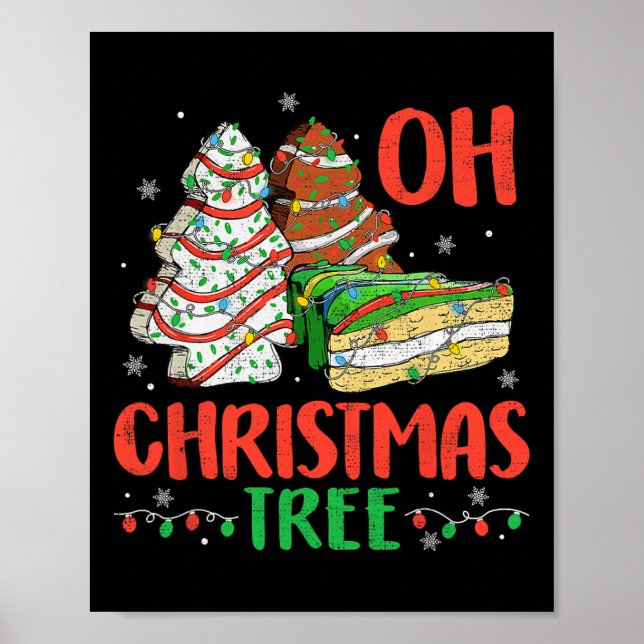 Affiche Super Oh Christmas Tree Cakes Debbie Becky Jen Ca (Devant)