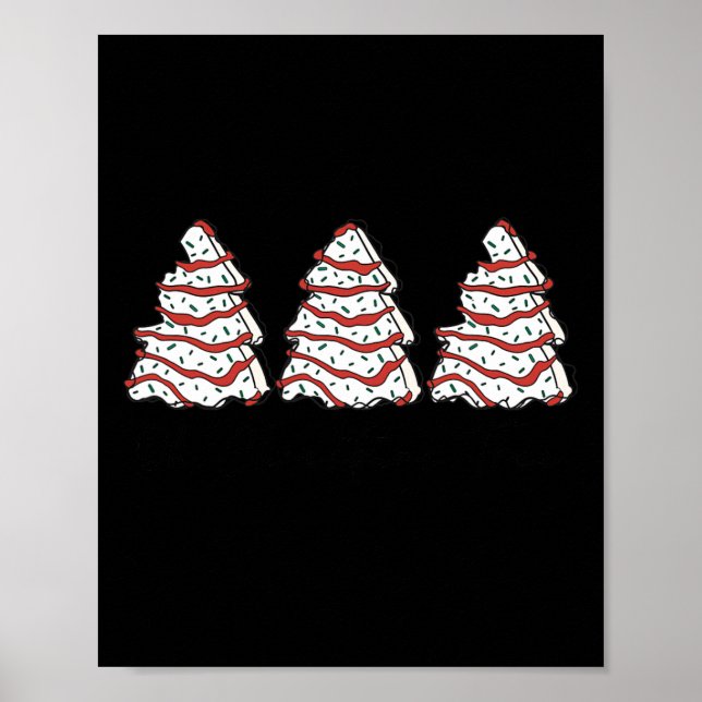 Affiche Super Oh sapin Noël Jeu de lumières Fun Tree Cake (Devant)