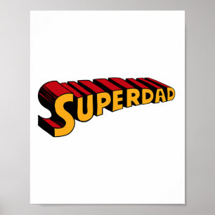 Affiche Super Papa Superdad Funny Superhero Papa
