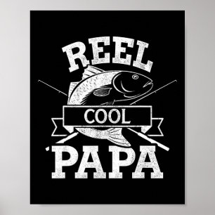 Affiche Super Pêche Papa Grand-père Pour La Fête Des Pères