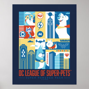 Affiche Super Powered Pack Art Deco Metropolis