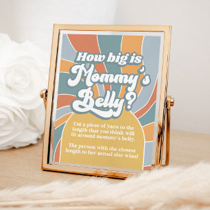 Affiche Super Retro Quelle est la taille de maman's Belly