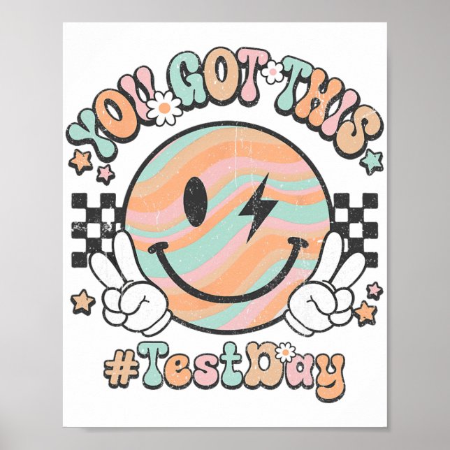 Affiche Super Sourire Visage Ce Vous Avez Rock Jour De Tes (Devant)