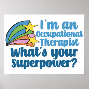 Affiche Super Thérapeute occupationnel Mignon TO